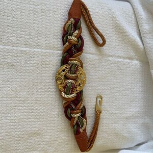 Vintage knot belt with stretchy ties